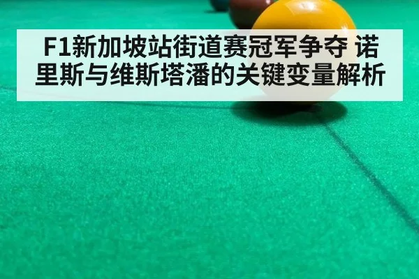 F1新加坡站街道赛冠军争夺 诺里斯与维斯塔潘的关键变量解析